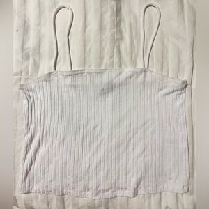 1. State White Ribbed Camisole Size Small
